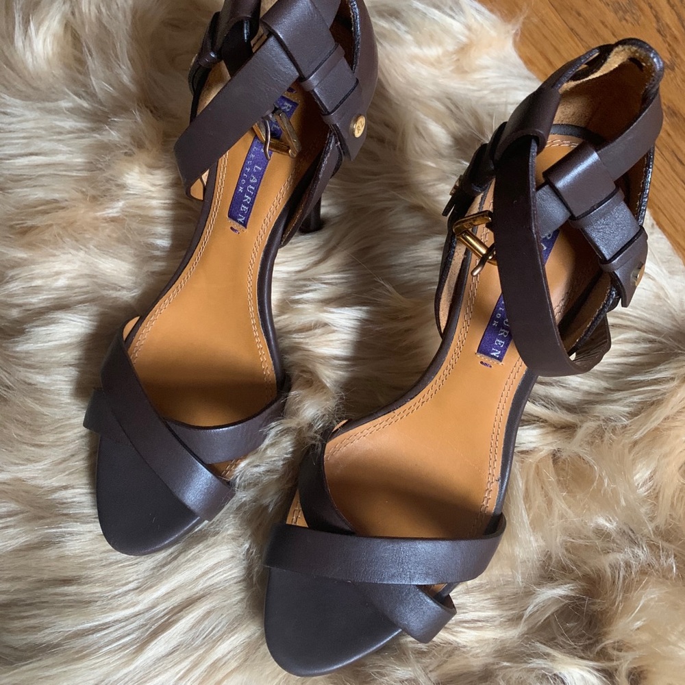 Ralph Lauren Collection Emerald Platform Sandal